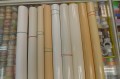 od lewej: biały mat 200-0100, magnolia-biały mat 13436, beżowy mat 200-2202, beżowy mat 12691, biały połysk 10031, magnolia-ecru połysk 13433, magnolia połysk 200-3215, beżowy połysk 10043, kremowo-beżowy połysk 200-2214