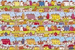 FotoTAPETA na flizelinie MS-5-0345 HOUSES IN THE TOWN
