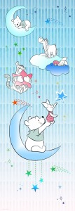 FOTOTAPETA DX2-082 Winnie Pooh Piglet and Stars