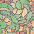 Okleina Witrażowa 10003 reims green yellow szer 45 cm