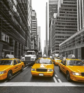 Fototapeta na flizelinie MS-3-0008 YELLOW TAXI