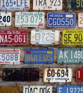 Fototapeta na flizelinie MS-3-0269 PLATE NUMBERS