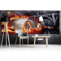 Fototapeta na flizelinie MP-2-0314 CAR IN FLAMES