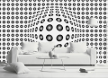 Fototapeta Flizelinowa 5006-8 DOTS BLACK AND WHITE