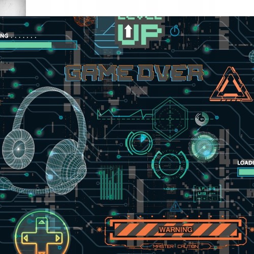TAPETA B259-09 Ugepa "Gamingowa" - GAME OVER...-