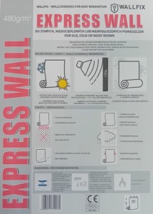 Tapeta WALLPAPER - EXPRESS WALL 480g 100cm x 10m. FLIZELINOWY PODKŁAD DO MALOWANIA