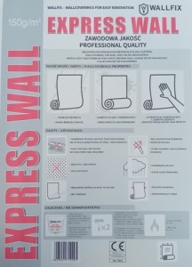 Tapeta WALLPAPER - EXPRESS WALL 150g 100cm x 20m. FLIZELINOWY PODKŁAD DO MALOWANIA