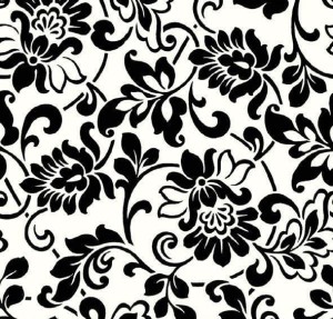 Okleina Meblowa 10579 / 55769 Venilia heritage black white szer 67,5 cm
