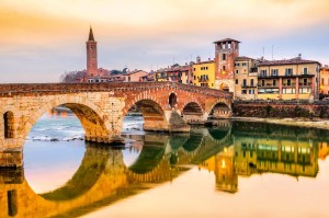 Fototapeta na Flizelinie MS-5-0660 Ponte di Pietra 375 x 250 cm