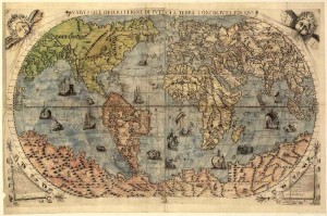 Fototapeta na flizelinie MS-5-1499 Mapa świata antycznego 375 x 250 cm