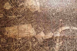 Fototapeta na flizelinie MS-5-1540 Stara zabytkowa mapa II. 375 x 250 cm
