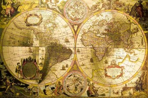 Fototapeta na flizelinie MS-5-1565 Mapa świata antycznego 375 x 250 cm