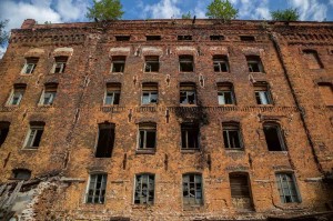 Fototapeta na Flizelinie MS-5-0851 Burnt factory 375 x 250 cm