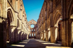 Fototapeta na Flizelinie MS-5-0989 Starożytne opactwo San Galgano 375 x 250 cm