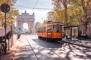 Fototapeta na Flizelinie MS-5-1238 Tramwaj zabytkowy 375 x 250 cm