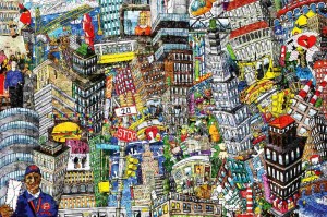 Fototapeta na Flizelinie MS-5-1414 City Cartoon II. 375 x 250 cm