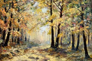 Fototapeta na flizelinie MS-5-2034 Malowanie - Jesień 375 x 250 cm