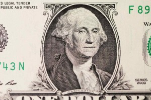Fototapeta na flizelinie MS-5-2953 George Washington na banknocie dolarowym 375 x 250 cm
