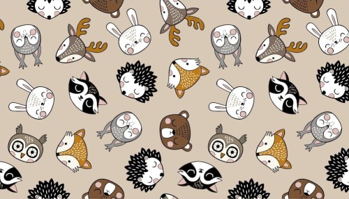 Okleina Meblowa 14144 FOREST ANIMALS szer 45 cm