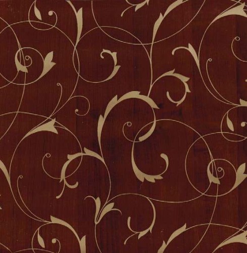 OKLEINA MEBLOWA 10645 GEKKOFIX SCROLL OVERPRINT BROWN/GOLD