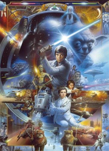 Fototapeta 4-441 STAR WARS LUKE SKYWALKER COLLAGE
