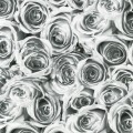 OKLEINA MEBLOWA 12856 GEKKOFIX ROSES WHITE GREY