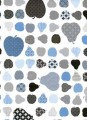 OKLEINA MEBLOWA 12852 GEKKOFIX APPLES & PEARLS BLUE
