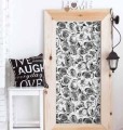 OKLEINA MEBLOWA 12856 GEKKOFIX ROSES WHITE GREY
