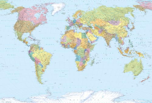 Fototapeta na flizelinie XXL4-038 World Map 